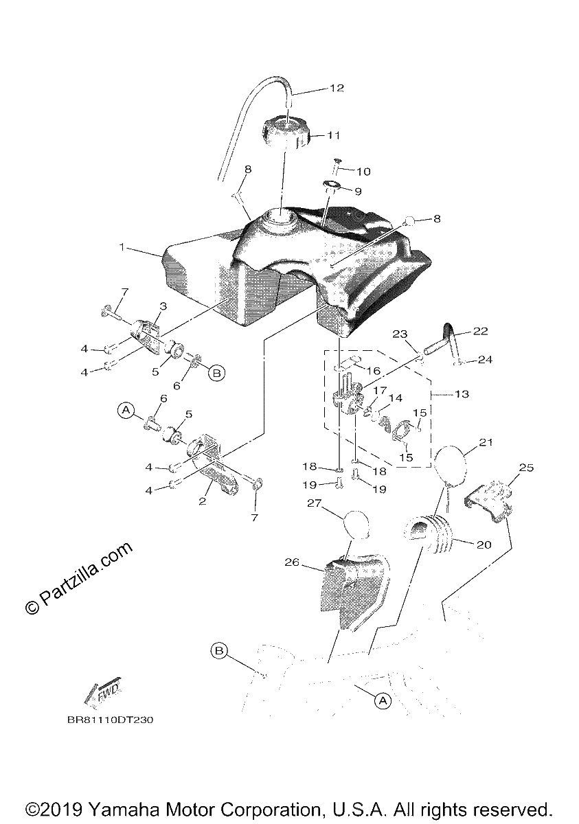 Diagrama de FUEL TANK
