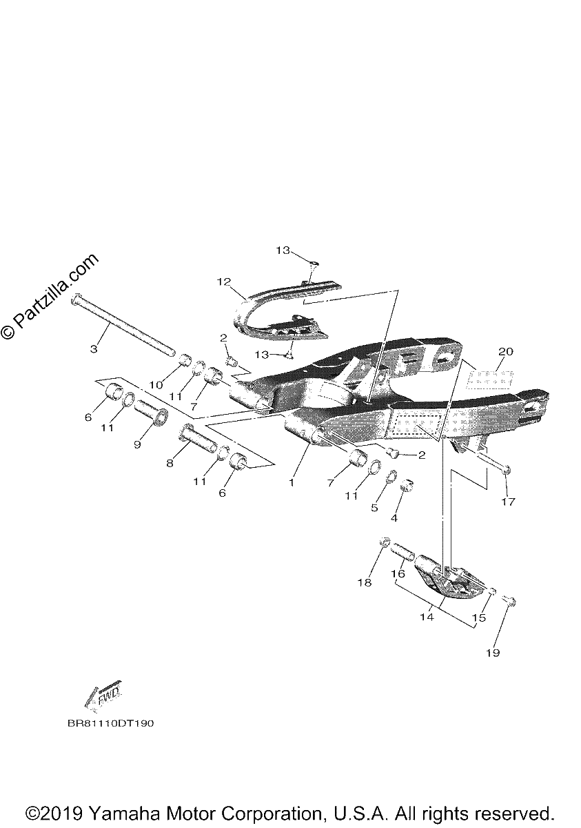 Diagrama de REAR ARM