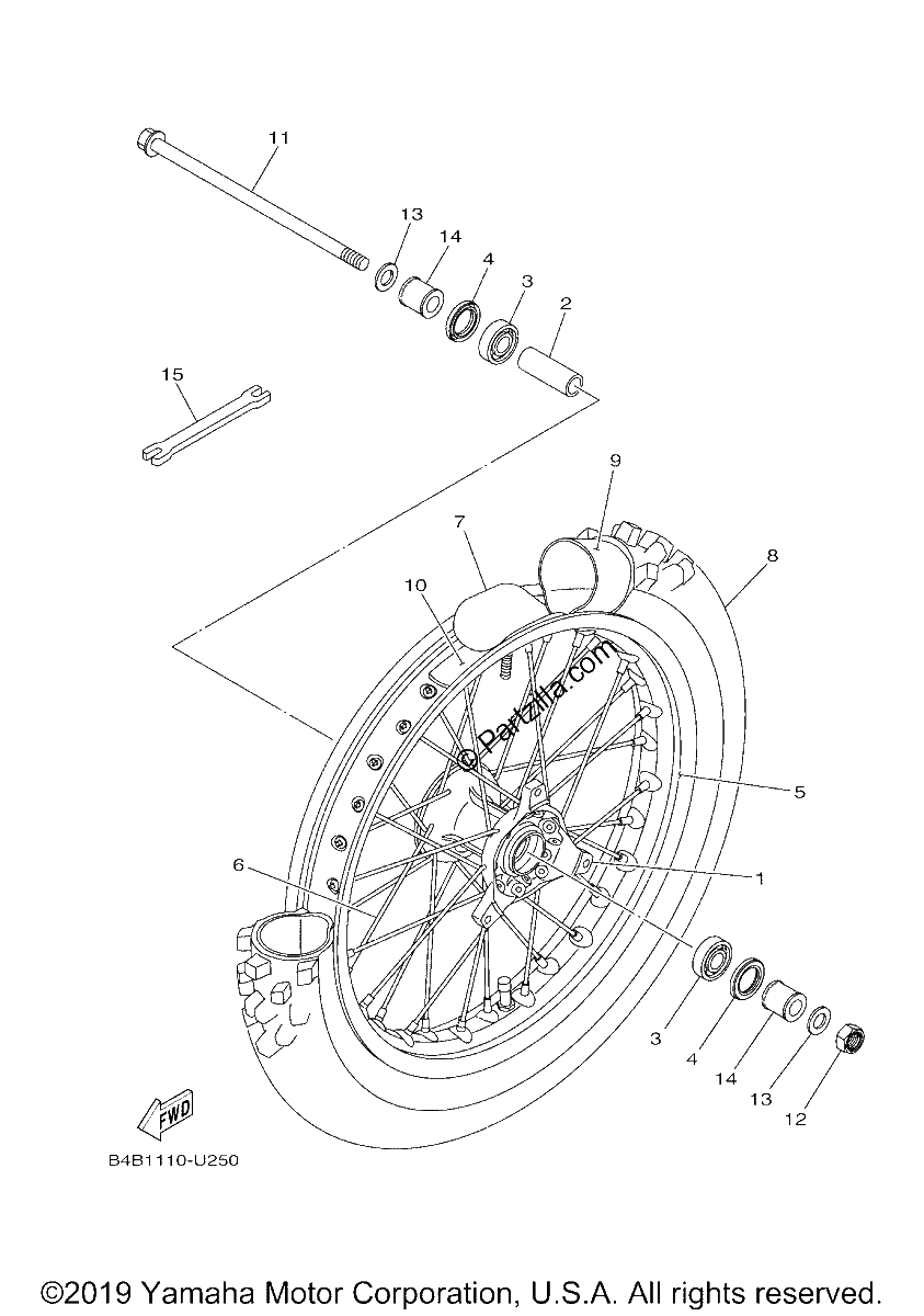 Diagrama de FRONT WHEEL