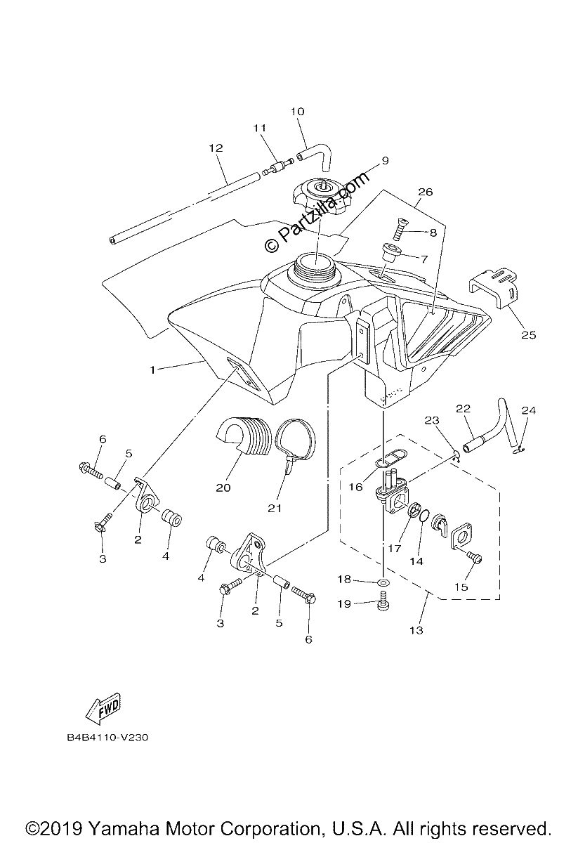 Diagrama de FUEL TANK