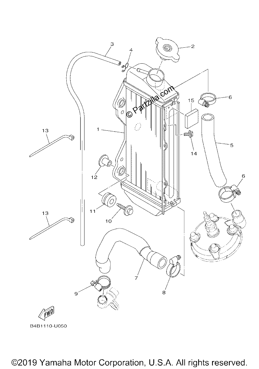 Diagrama de RADIATOR HOSE