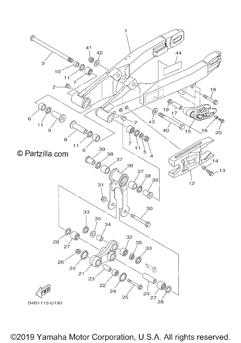 Diagrama de REAR ARM