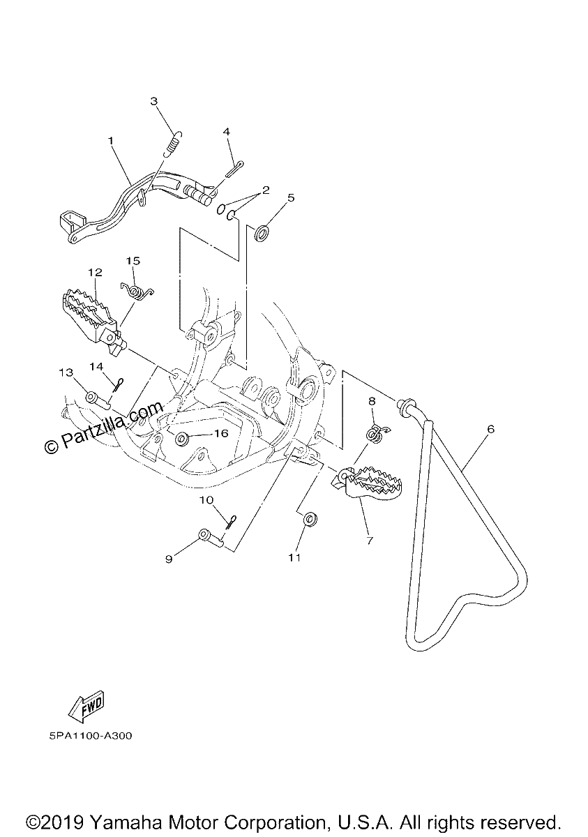 Diagrama de STAND FOOTREST