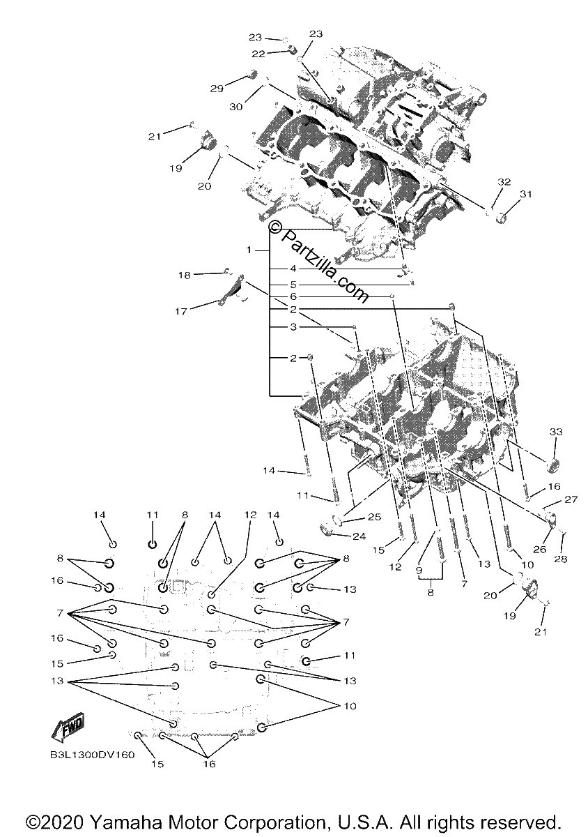 Diagrama de CRANKCASE