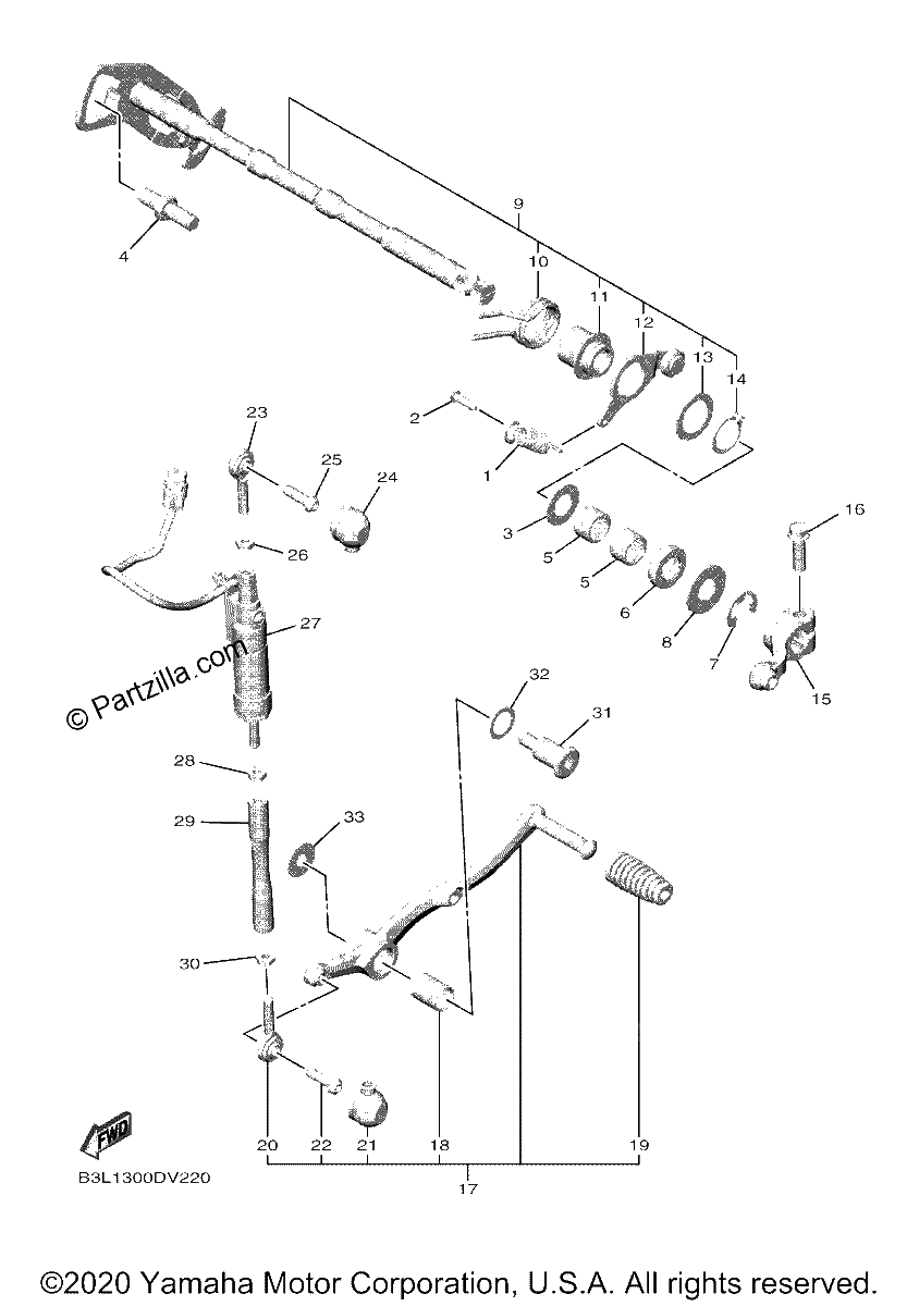 Diagrama de SHIFT SHAFT