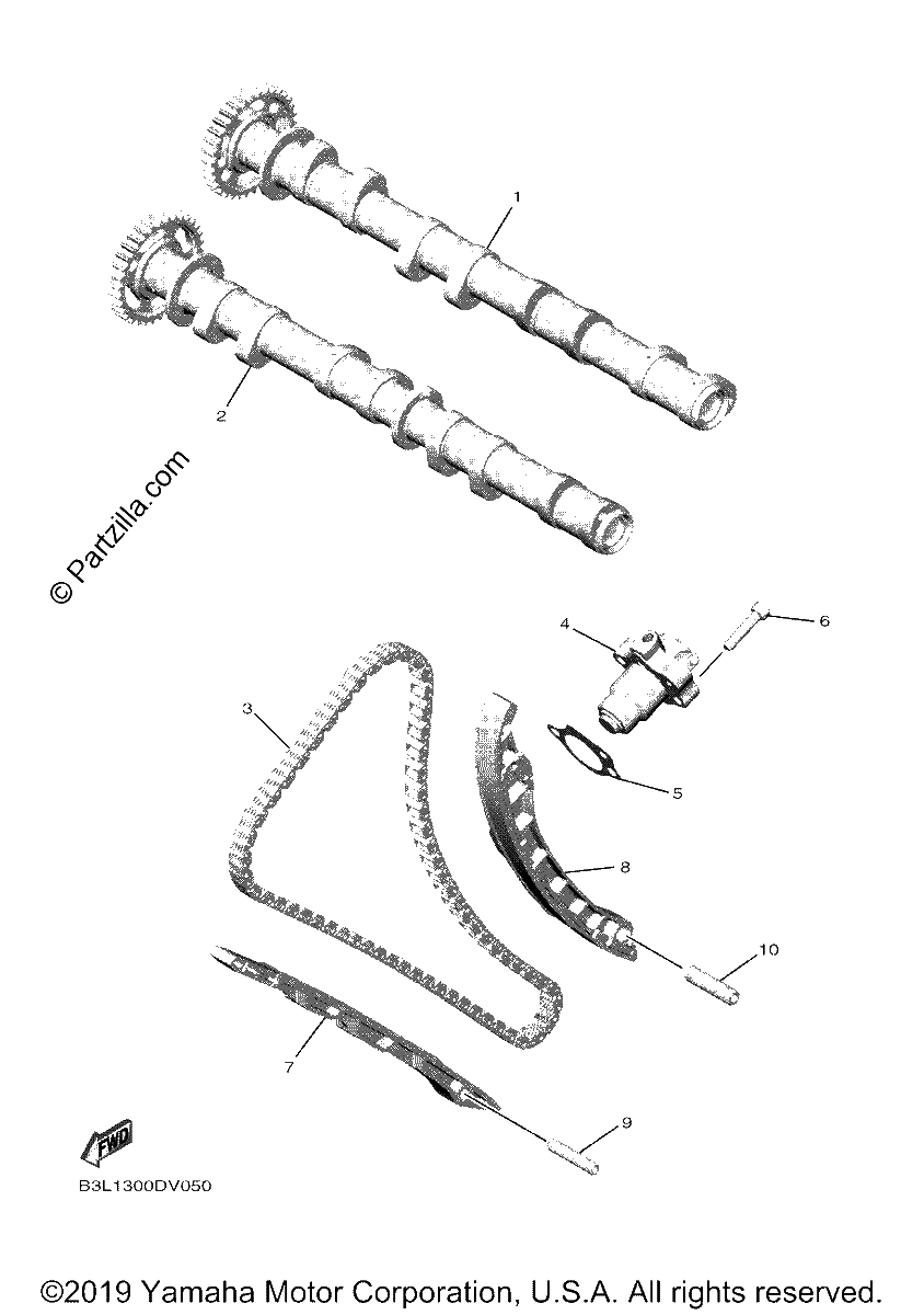 Diagrama de CAMSHAFT CHAIN