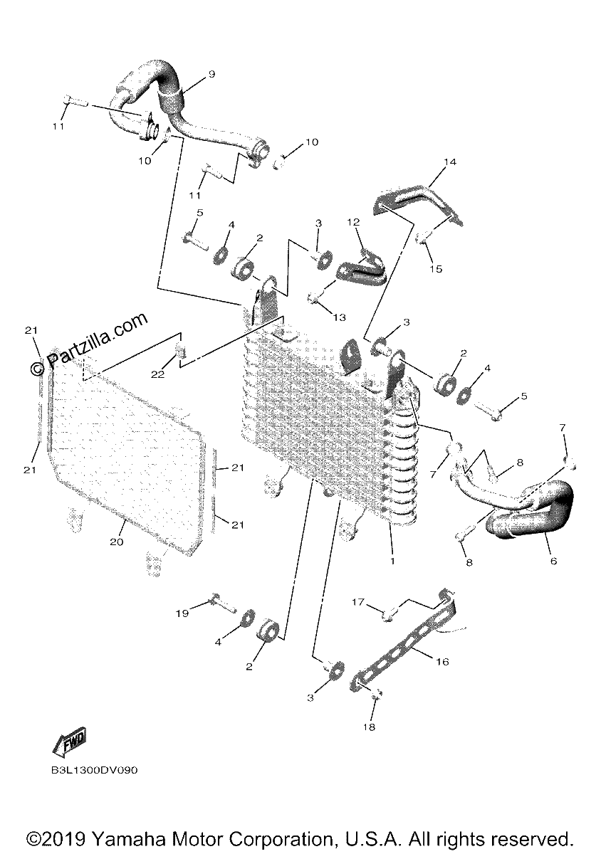 Diagrama de OIL COOLER
