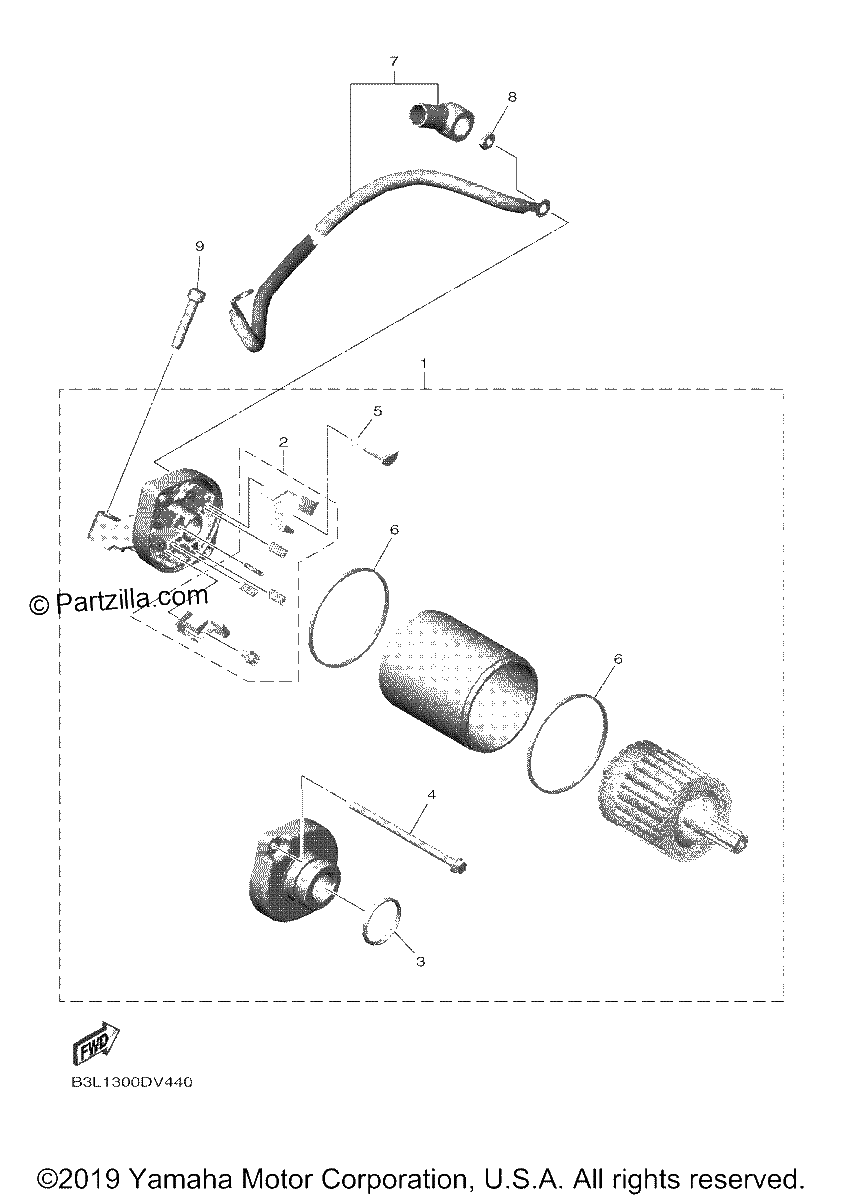 Diagrama de STARTING MOTOR
