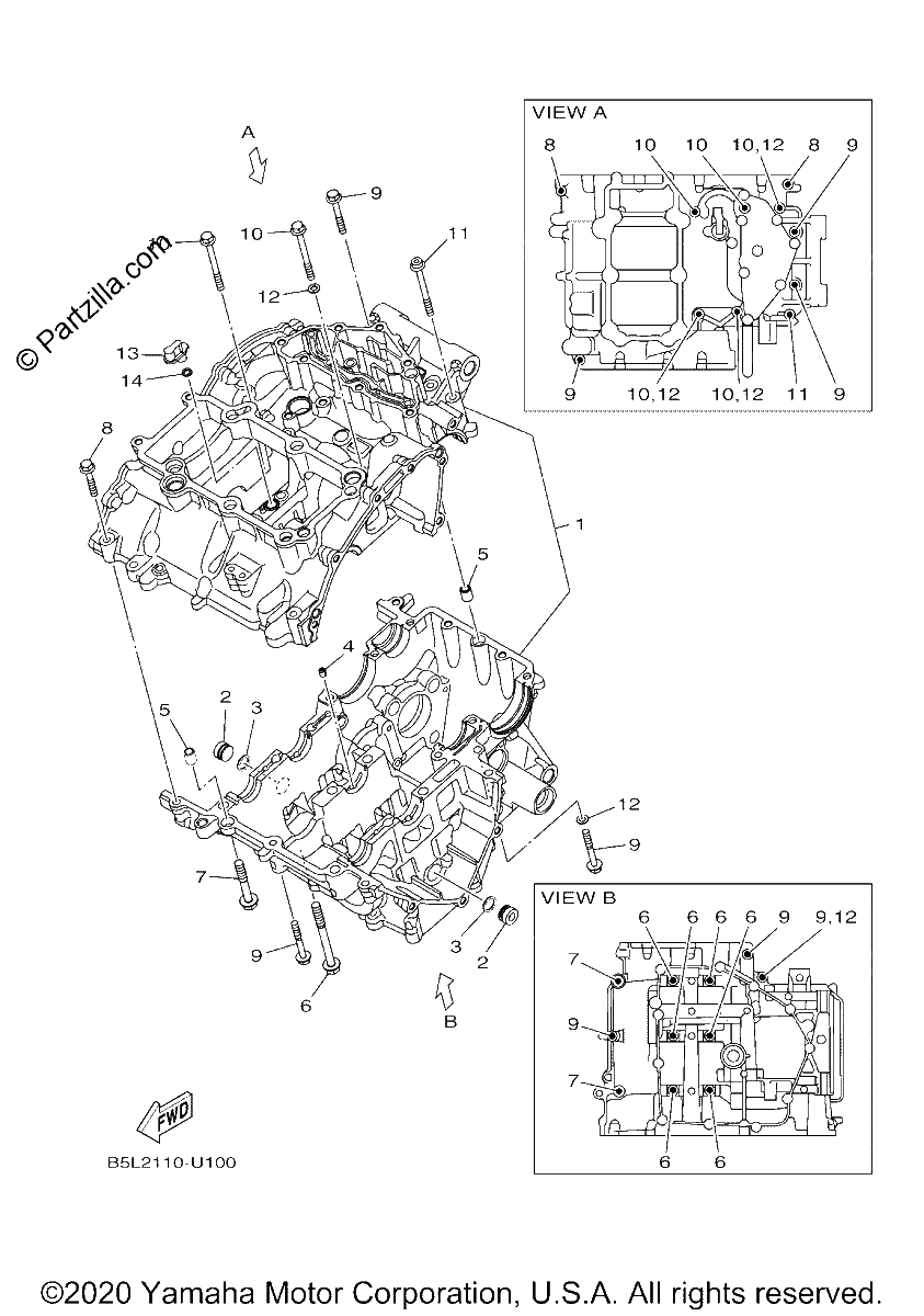 Diagrama de CRANKCASE