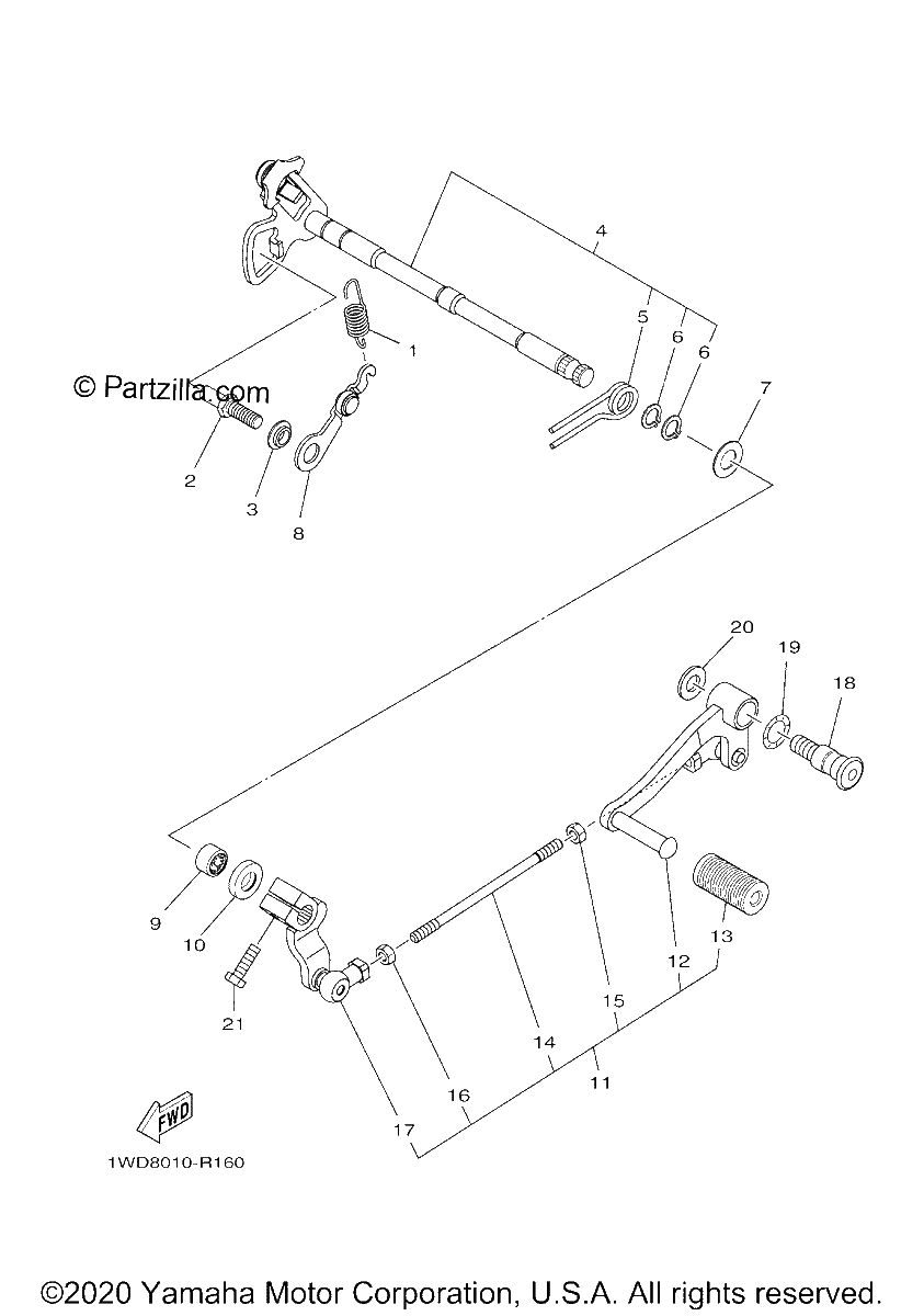 Diagrama de SHIFT SHAFT