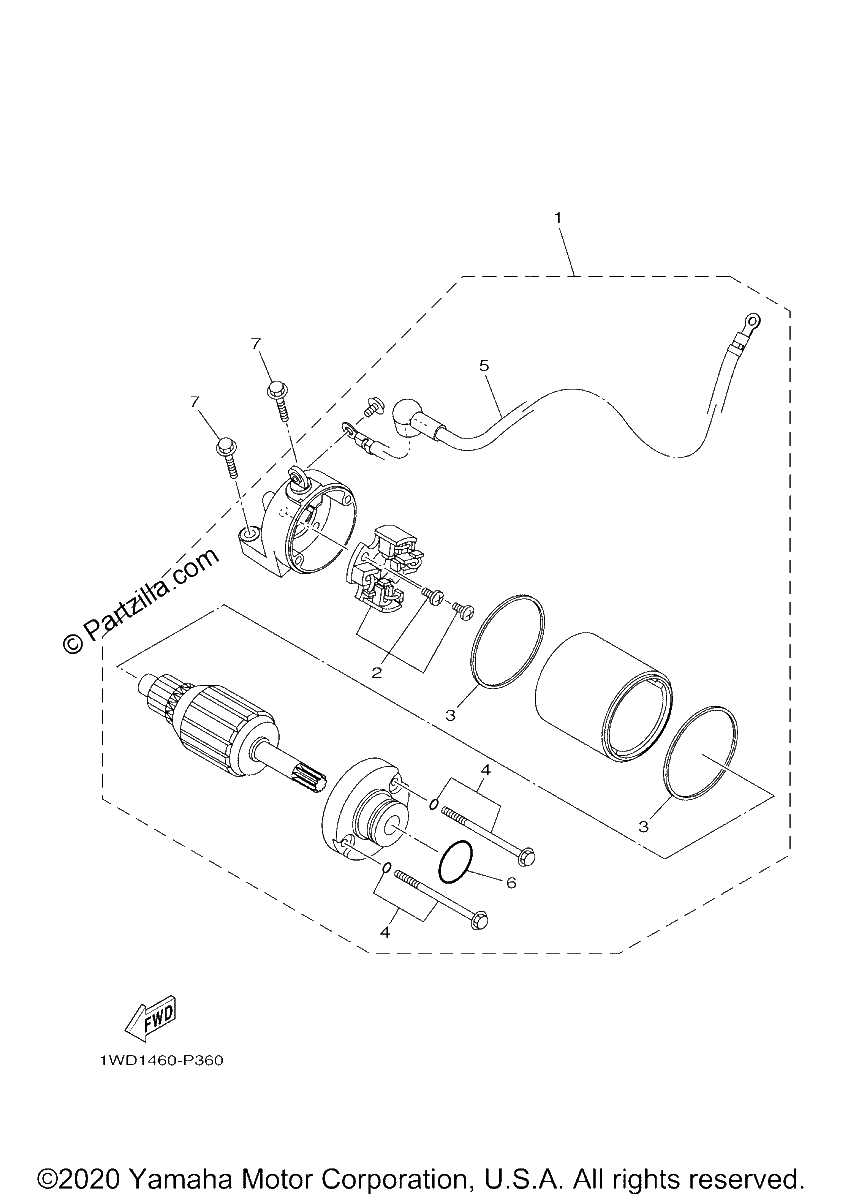 Diagrama de STARTING MOTOR