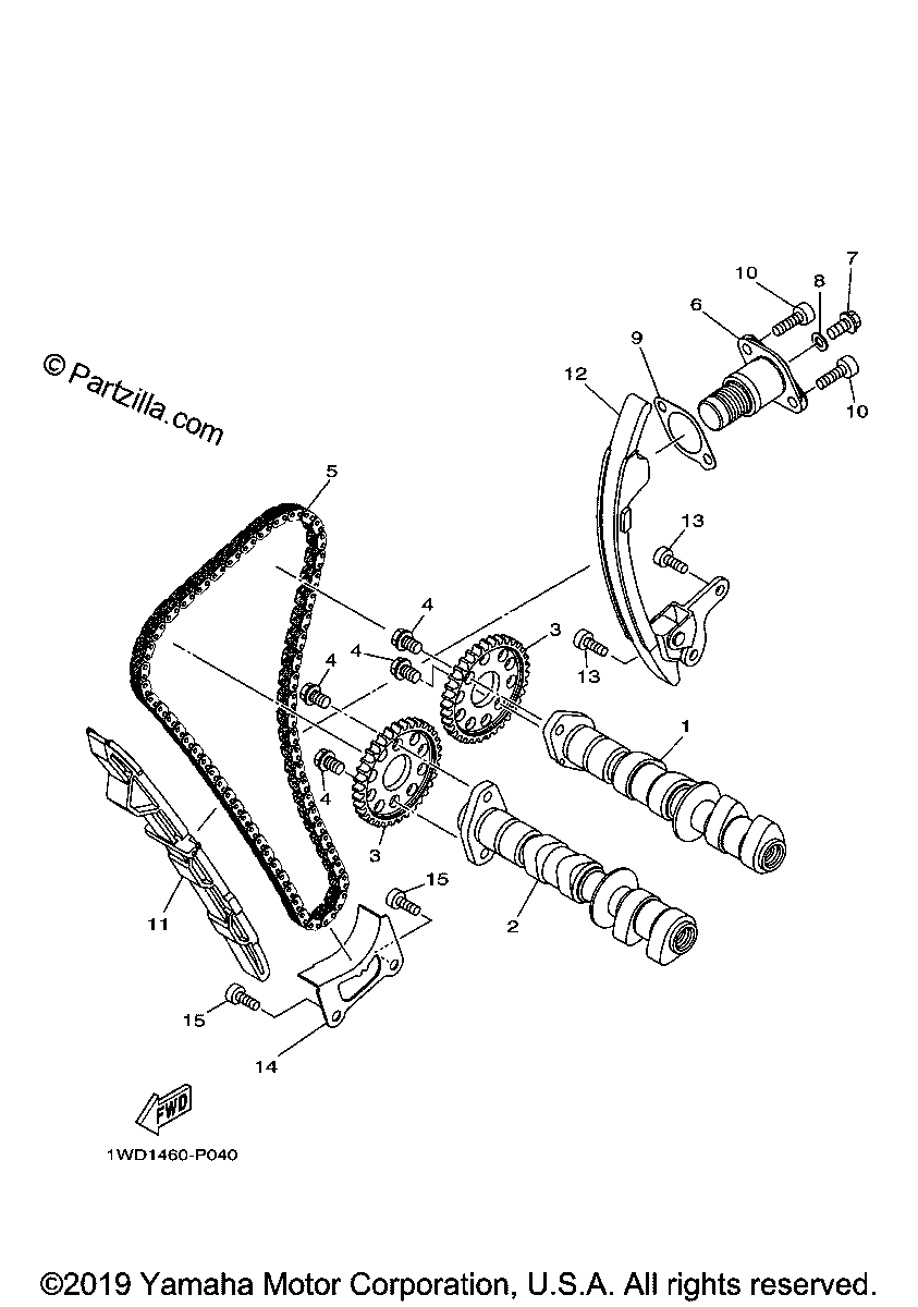 Diagrama de CAMSHAFT CHAIN