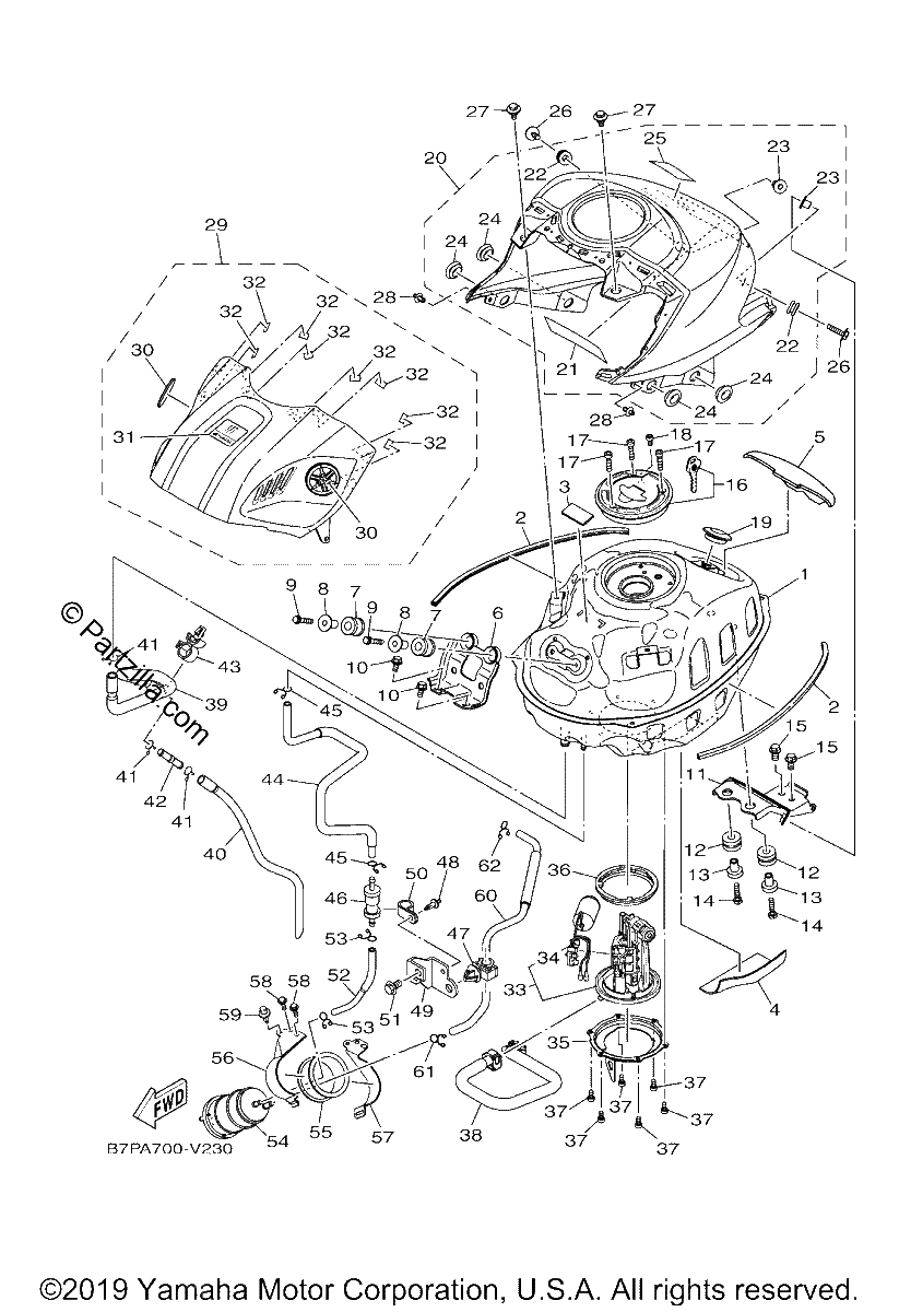 Diagrama de FUEL TANK