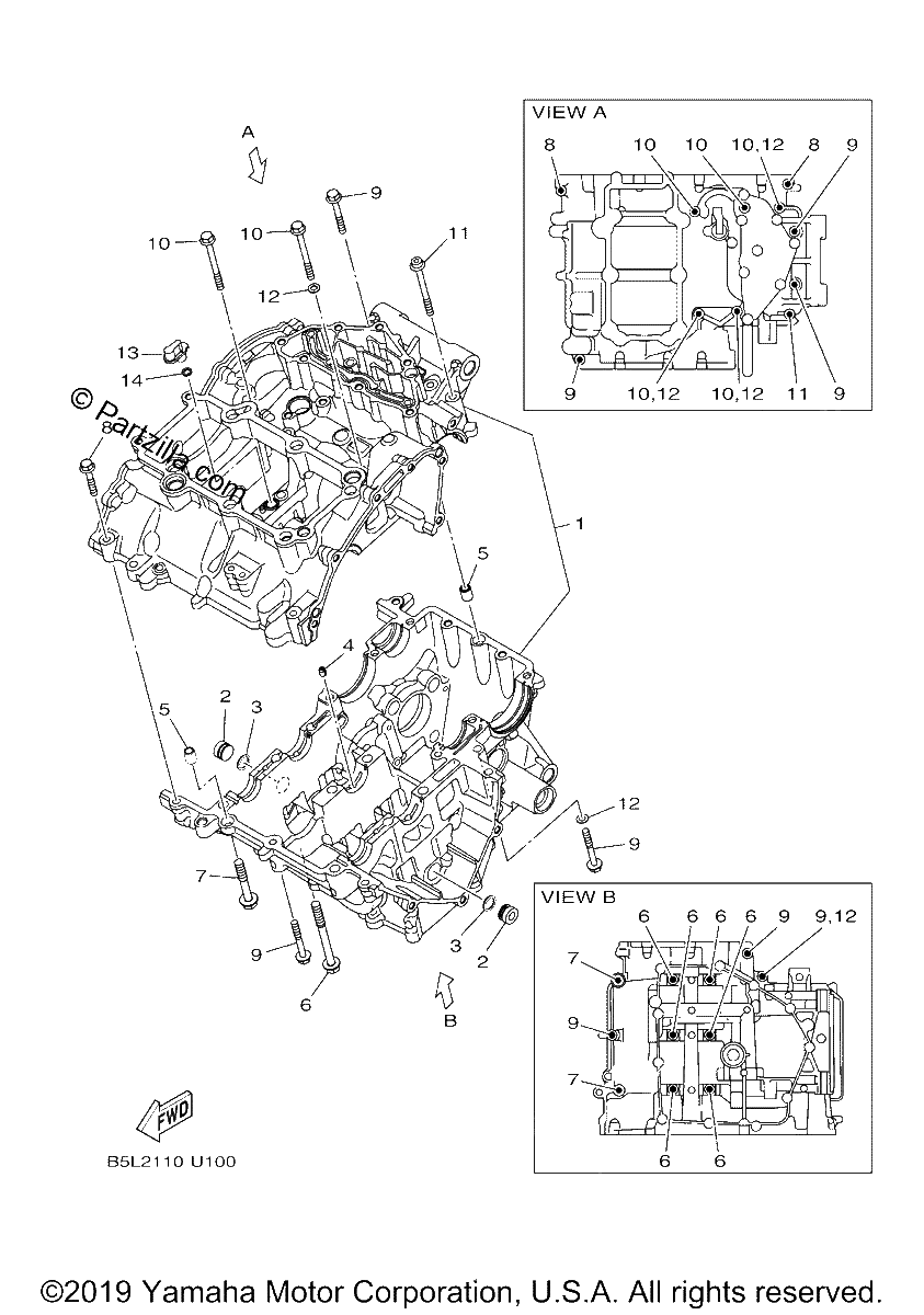 Diagrama de CRANKCASE