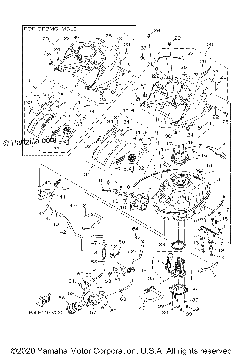 Diagrama de FUEL TANK