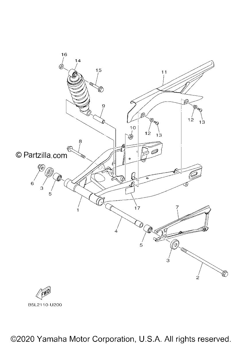 Diagrama de REAR ARM SUSPENSION