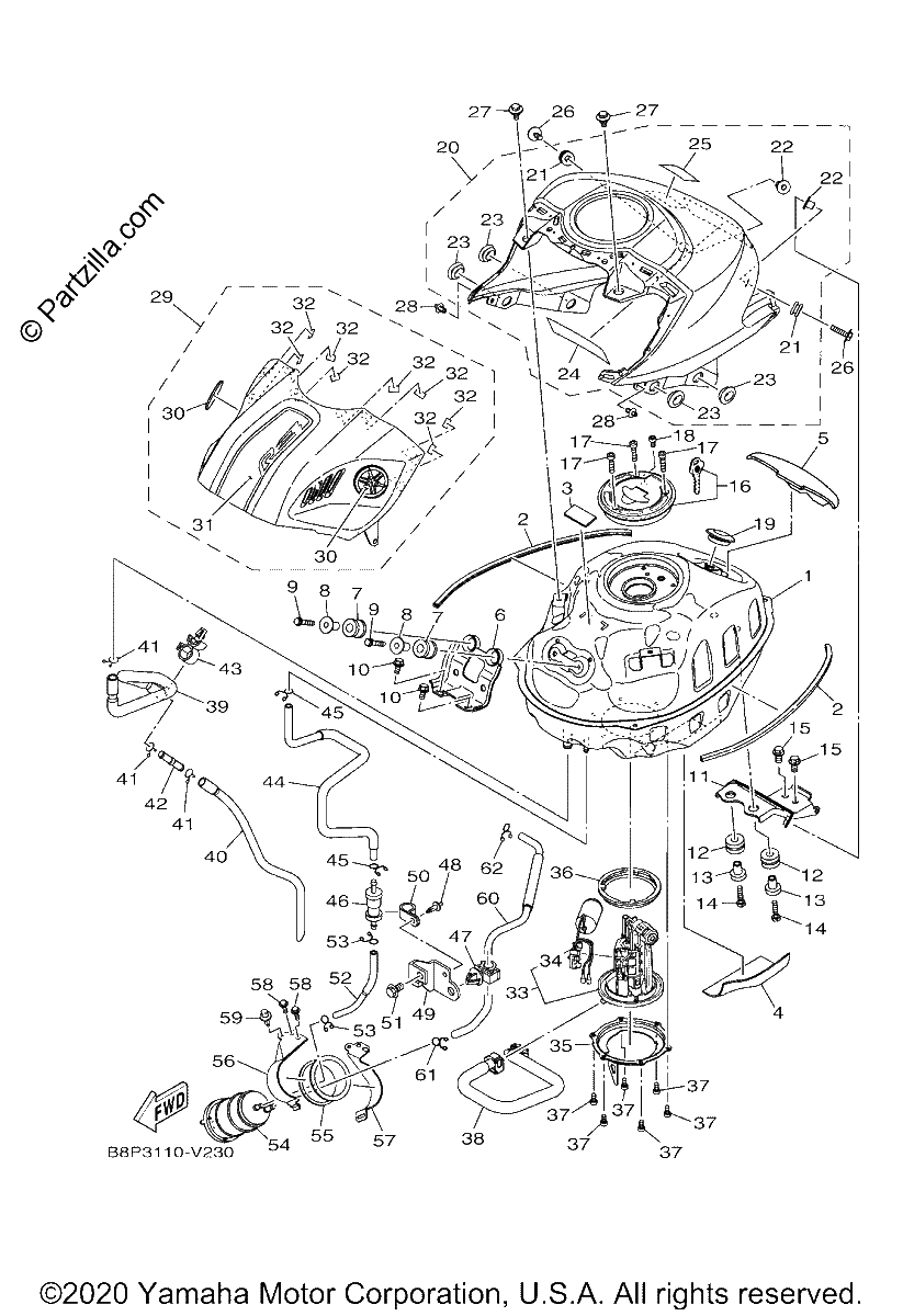 Diagrama de FUEL TANK