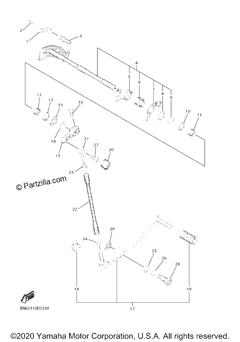 Diagrama de SHIFT SHAFT