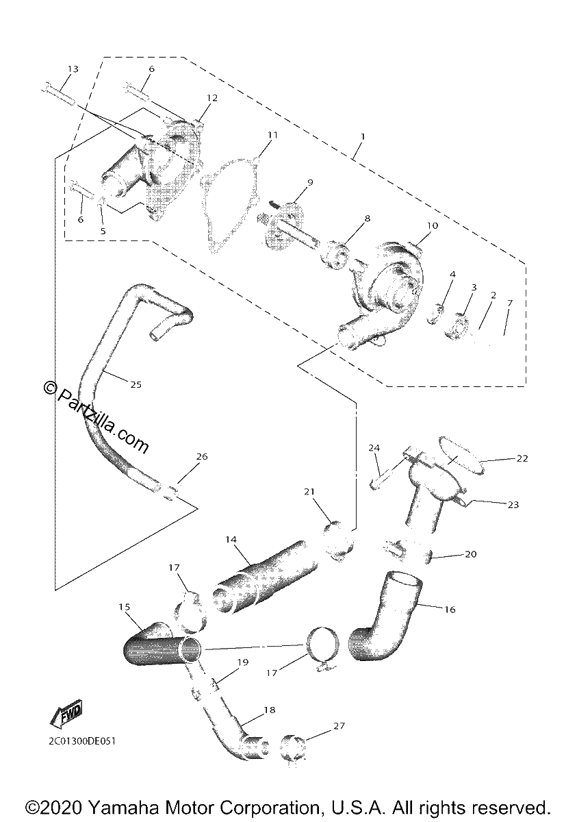 Diagrama de WATER PUMP