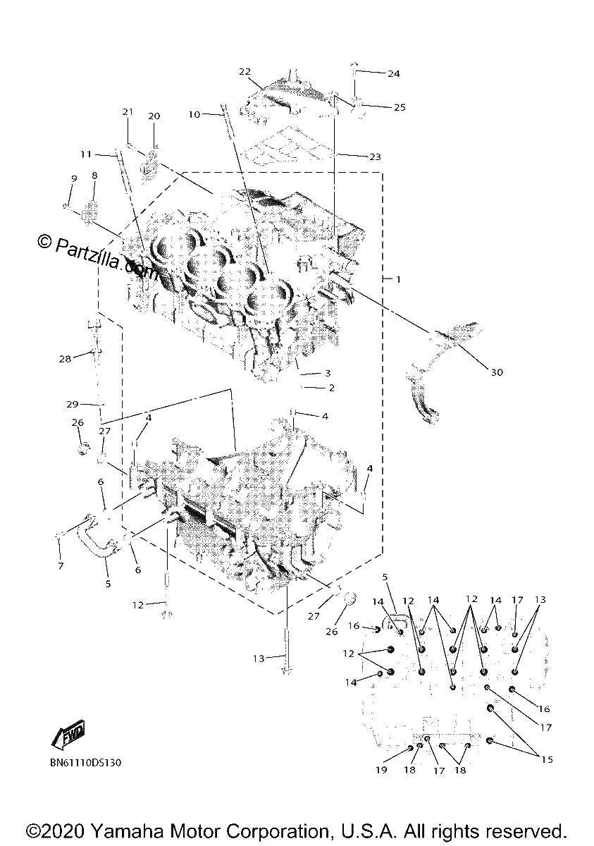 Diagrama de CRANKCASE