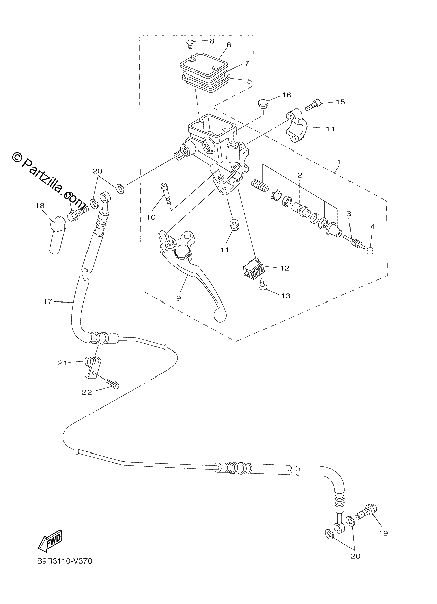 Diagrama de FRONT MASTER CYLINDER 2