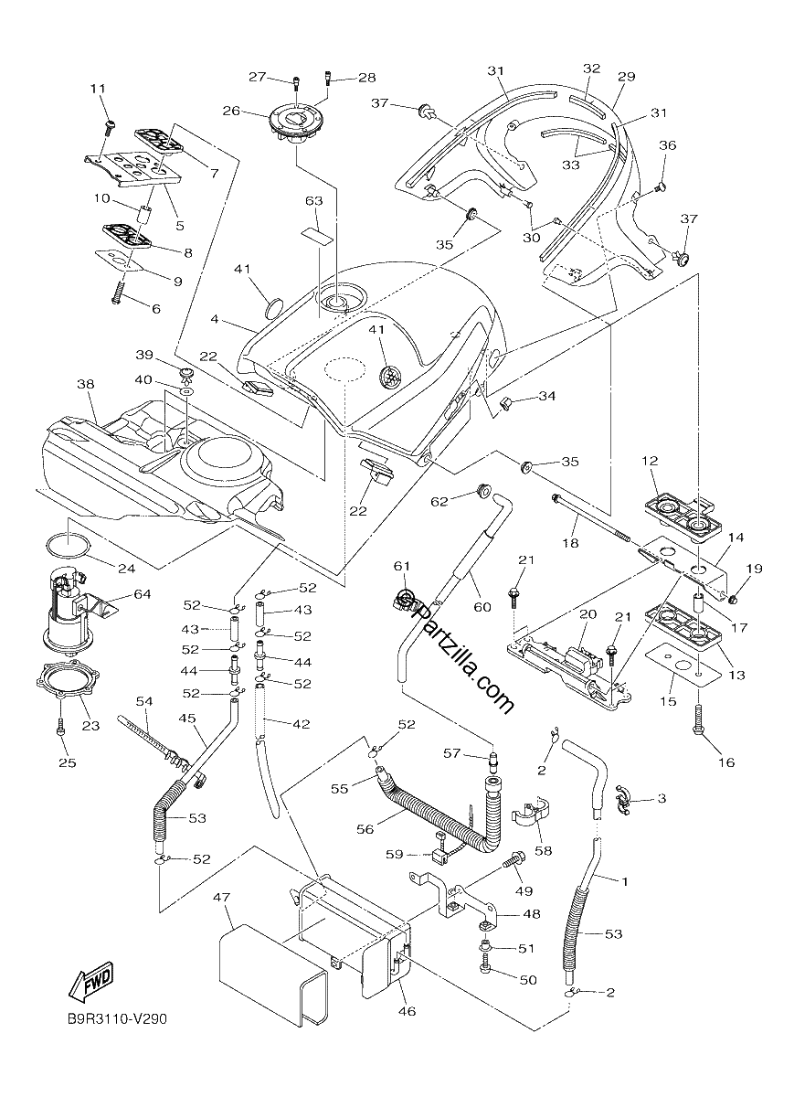 Diagrama de FUEL TANK