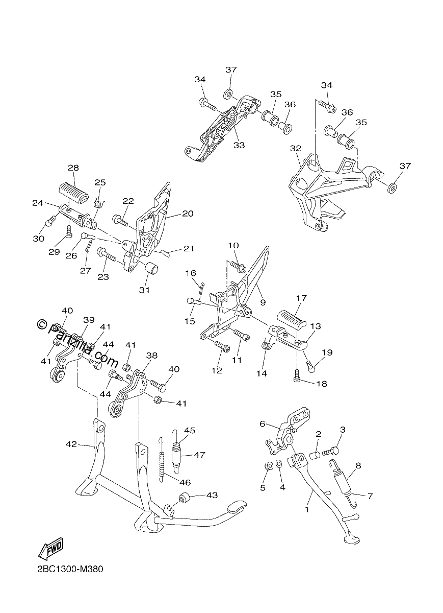 Diagrama de STAND FOOTREST