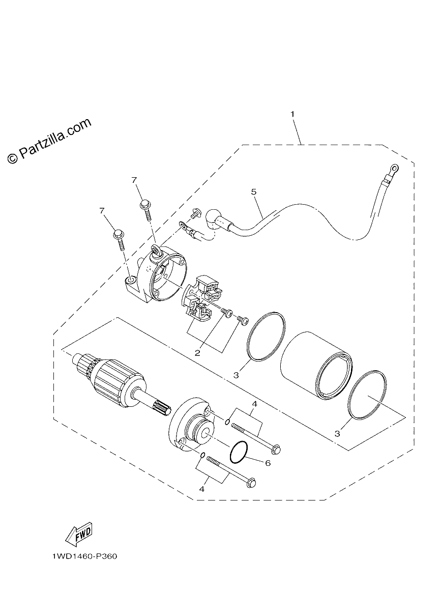 Diagrama de STARTING MOTOR