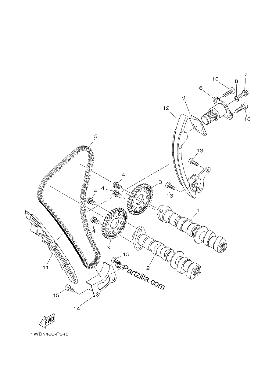 Diagrama de CAMSHAFT CHAIN