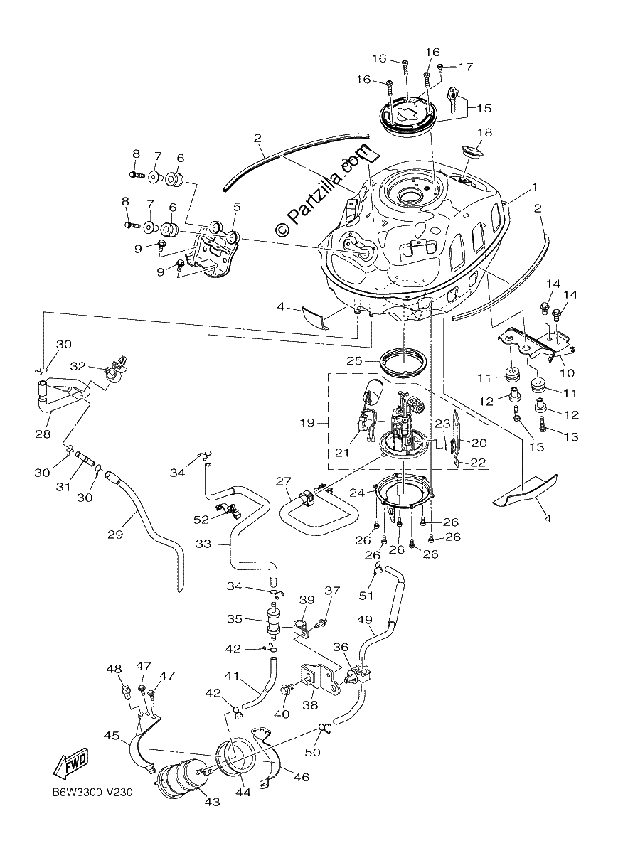 Diagrama de FUEL TANK