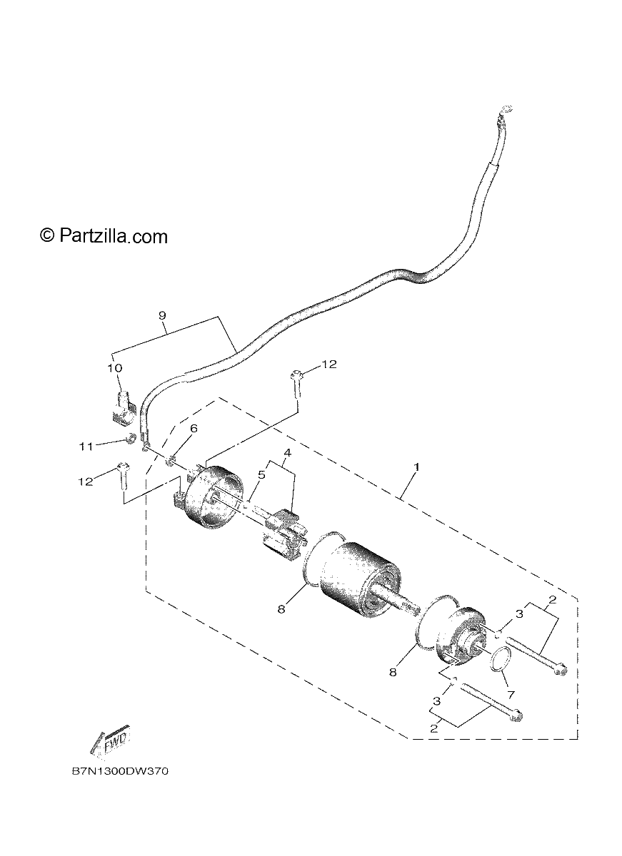 Diagrama de STARTING MOTOR