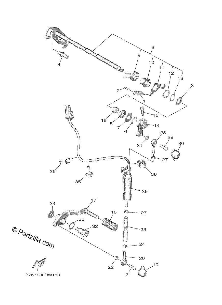 Diagrama de SHIFT SHAFT