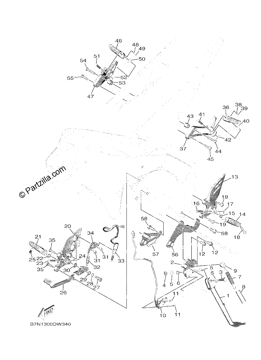 Diagrama de STAND FOOTREST