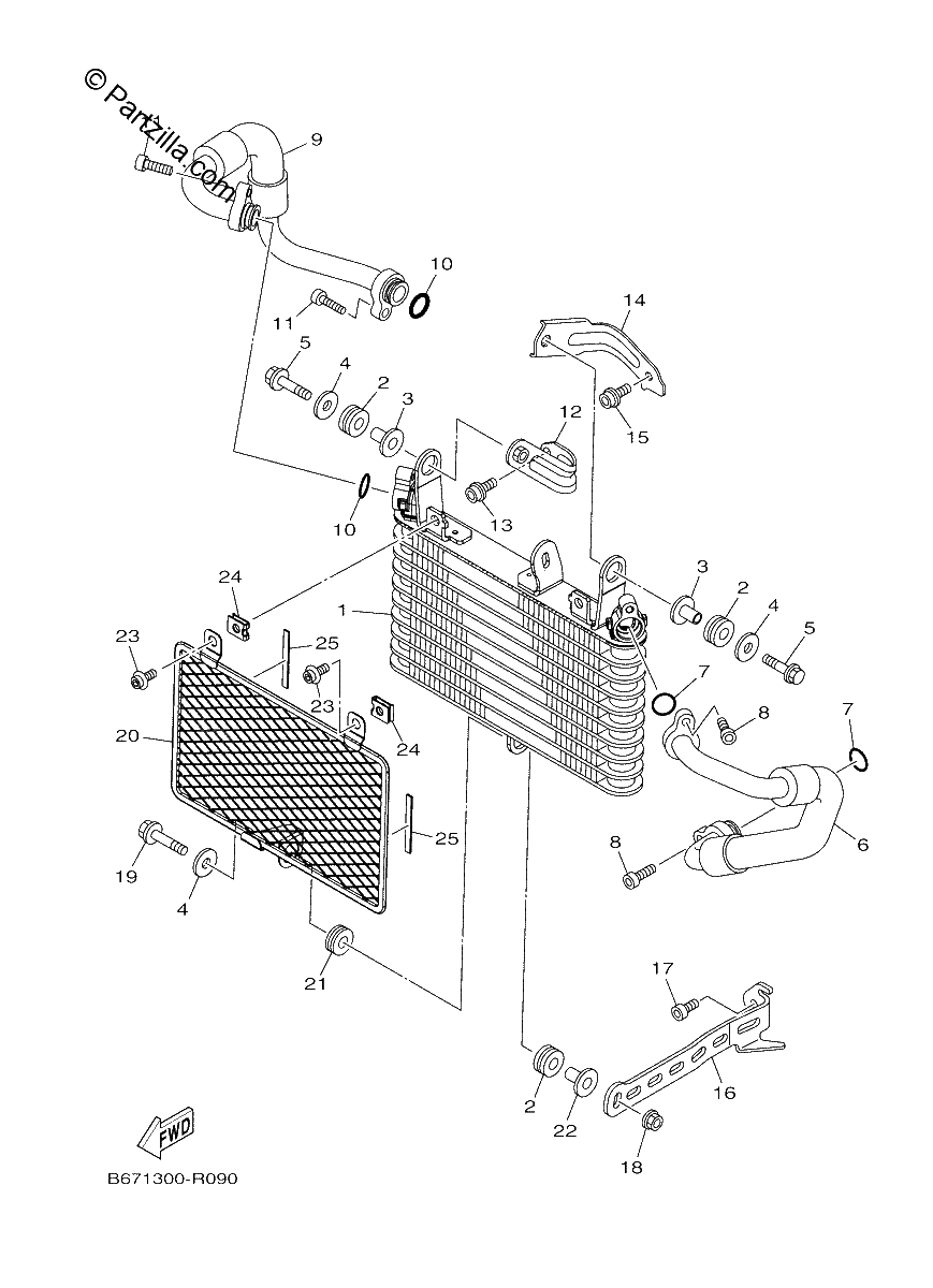Diagrama de OIL COOLER