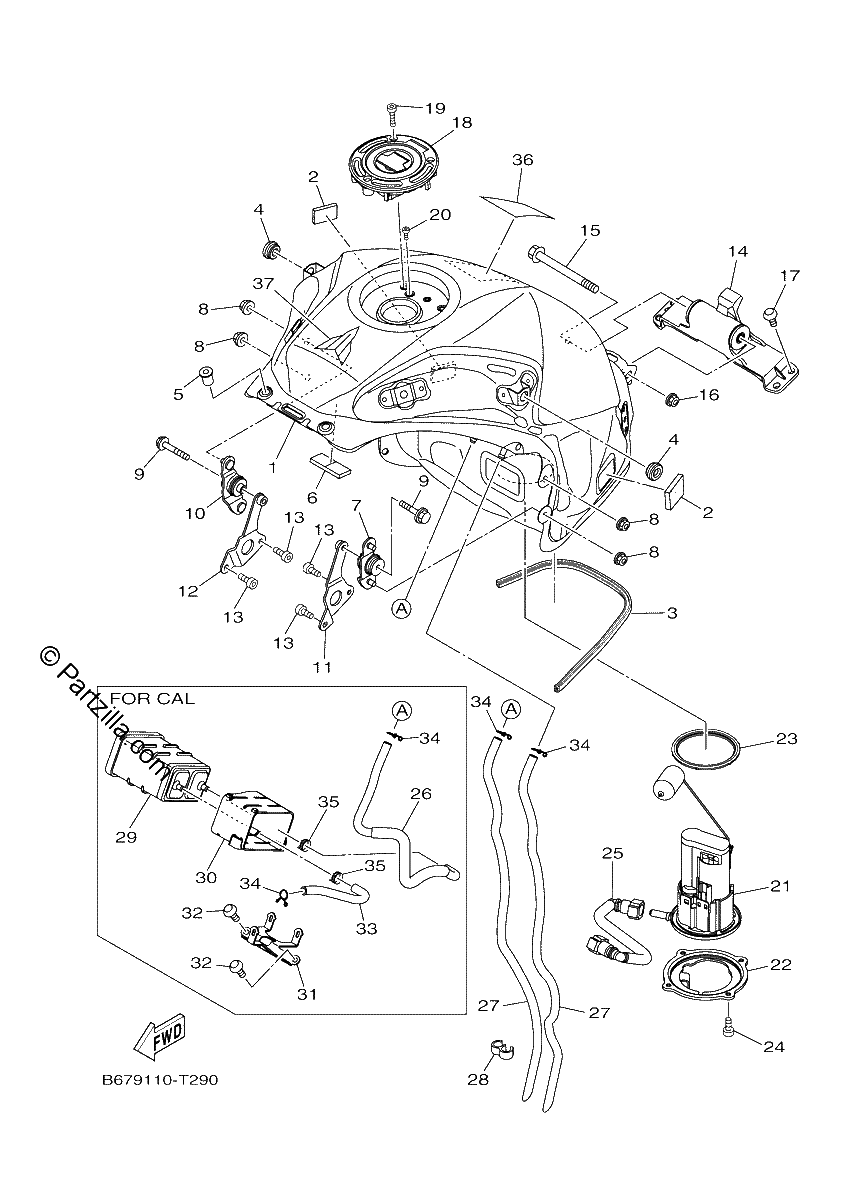 Diagrama de FUEL TANK