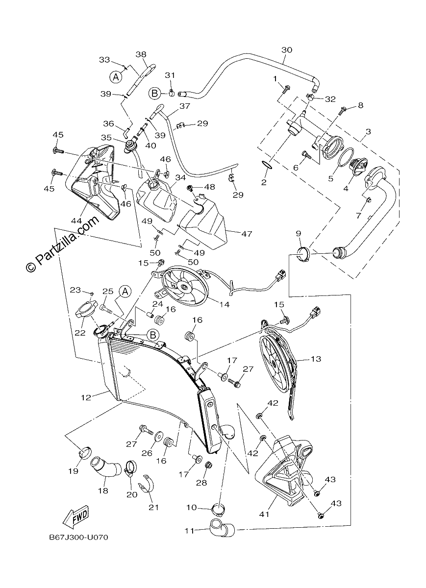 Diagrama de RADIATOR HOSE