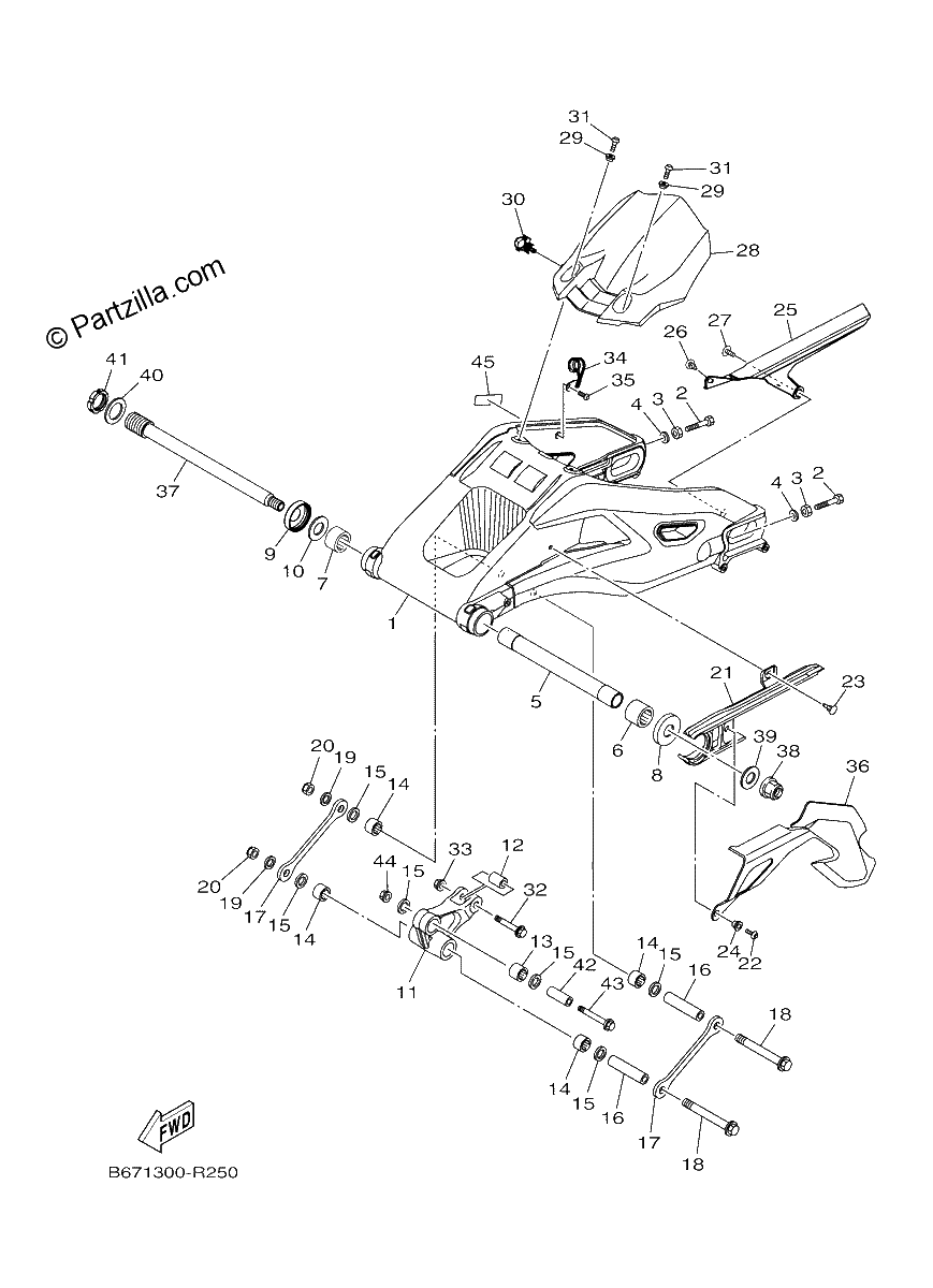 Diagrama de REAR ARM
