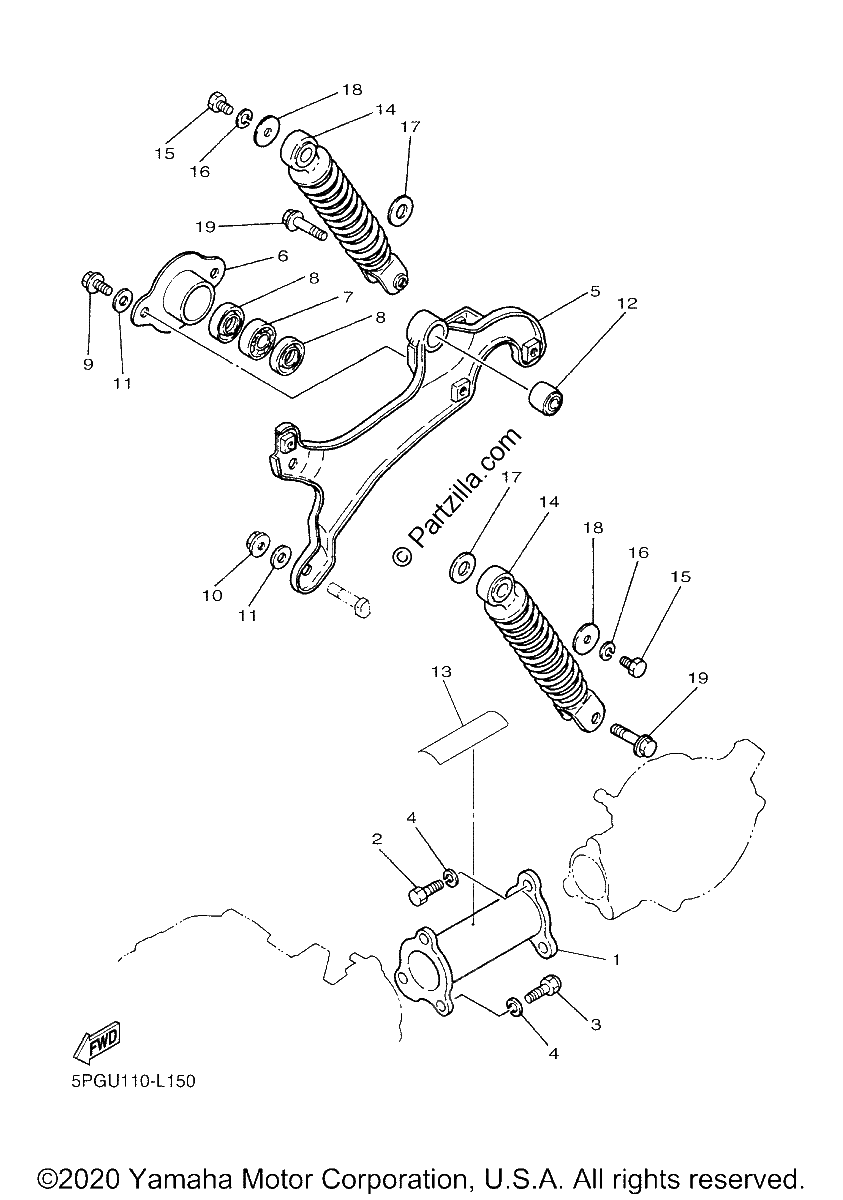 Diagrama de REAR ARM SUSPENSION