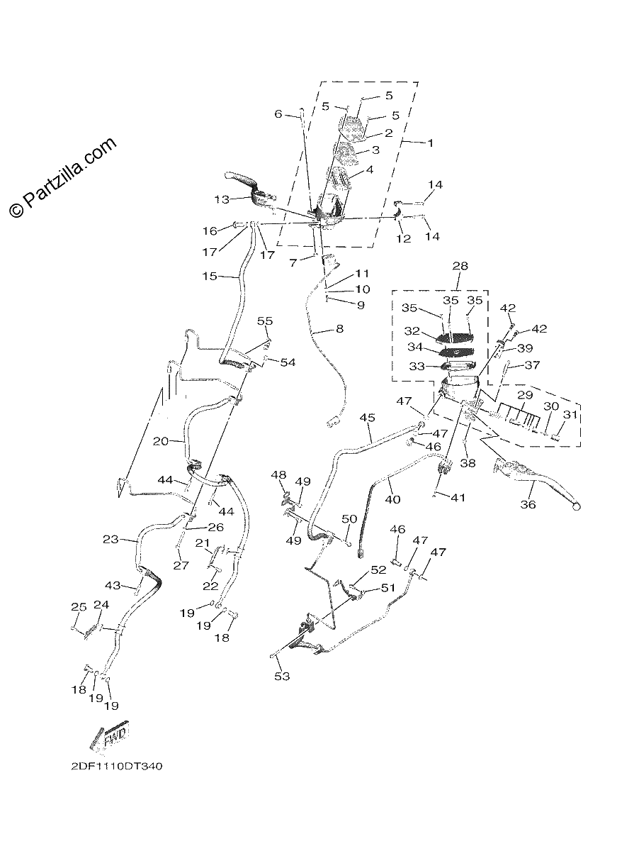 Diagrama de FRONT MASTER CYLINDER