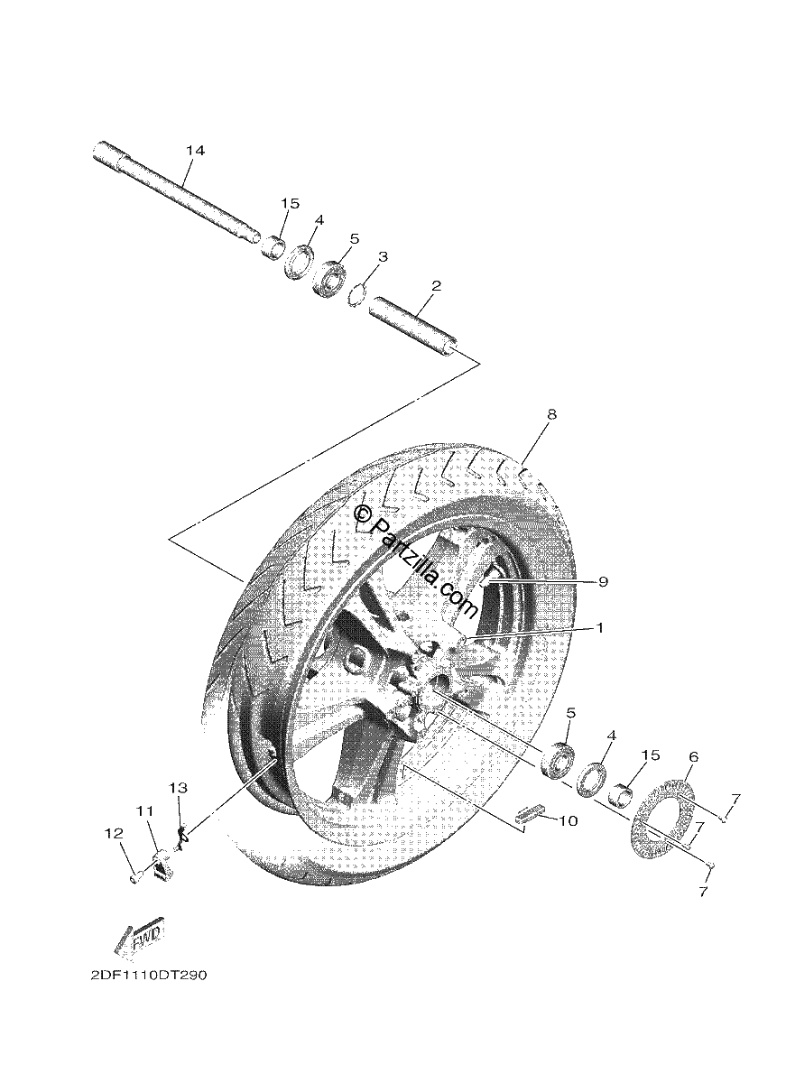 Diagrama de FRONT WHEEL