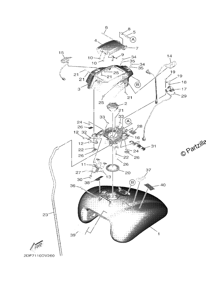 Diagrama de FUEL TANK
