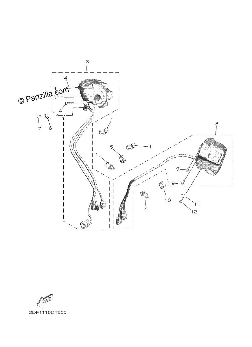 Diagrama de HANDLE SWITCH LEVER