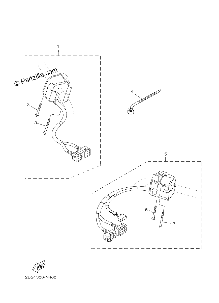 Diagrama de HANDLE SWITCH LEVER