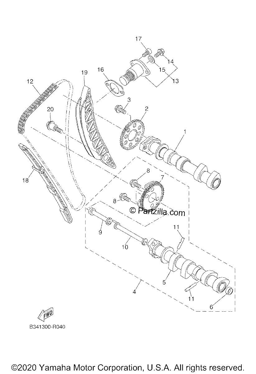 Diagrama de CAMSHAFT CHAIN