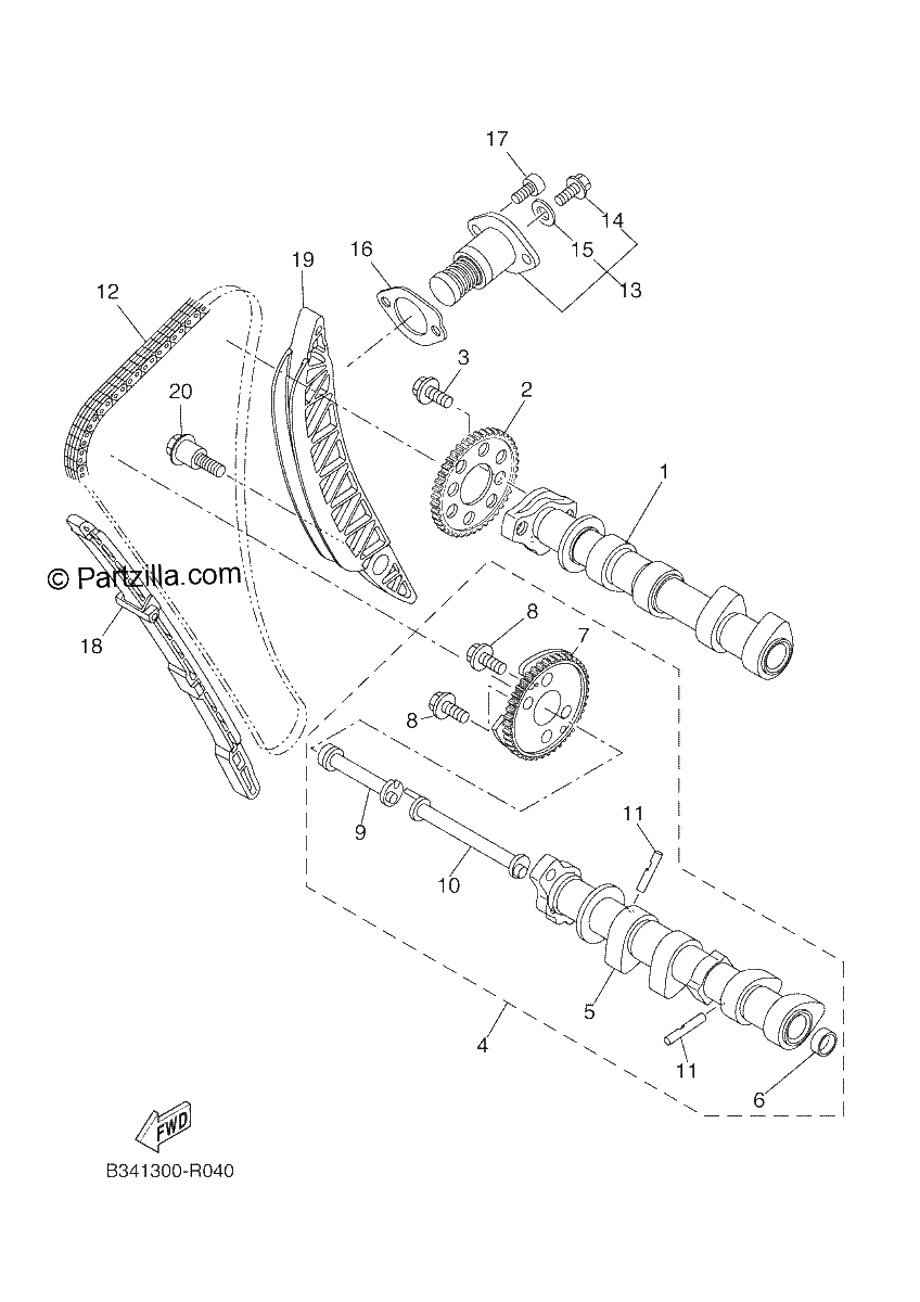 Diagrama de CAMSHAFT CHAIN