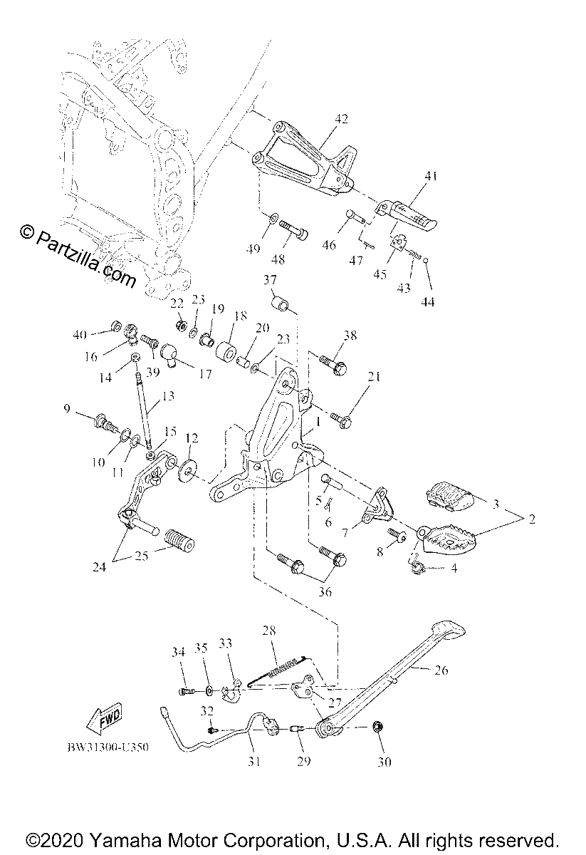 Diagrama de STAND FOOTREST