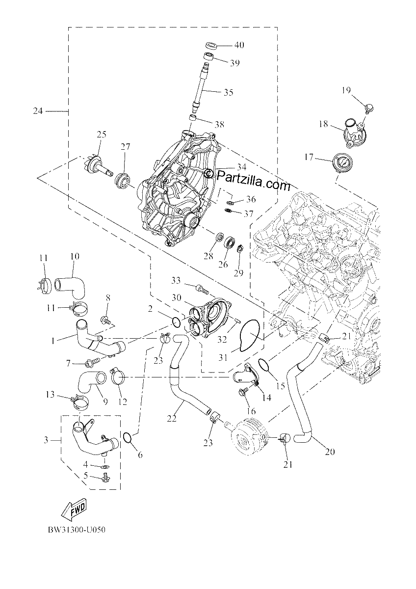 Diagrama de WATER PUMP