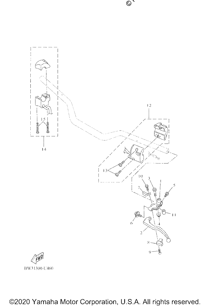 Diagrama de HANDLE SWITCH LEVER