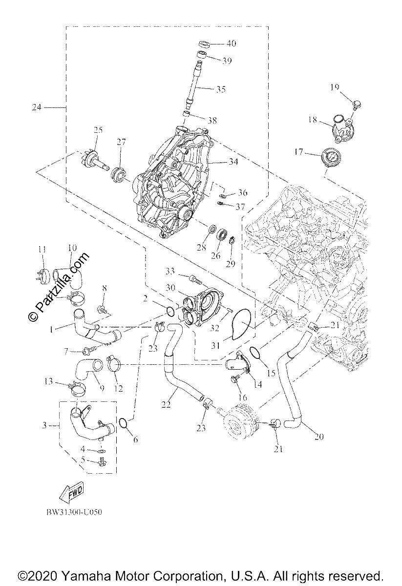 Diagrama de WATER PUMP