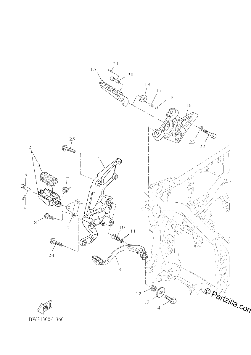 Diagrama de STAND FOOTREST 2